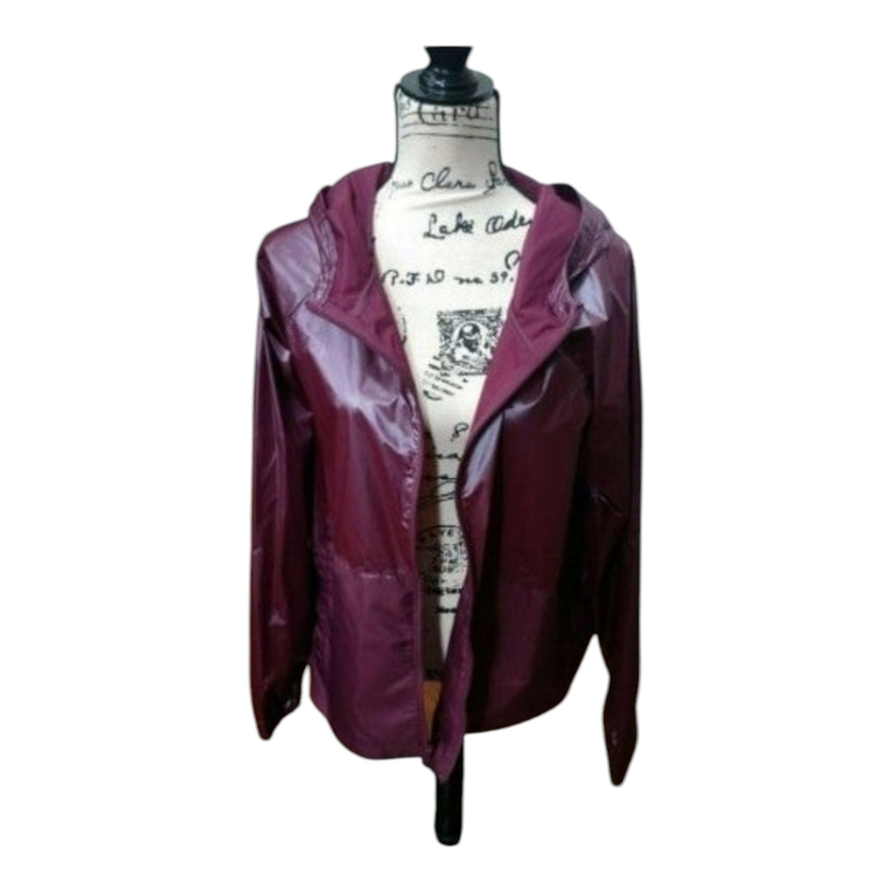 NEW Under Armour Women's UA Storm Metallic Hooded Jacket Level Purple - Picture 4 of 9